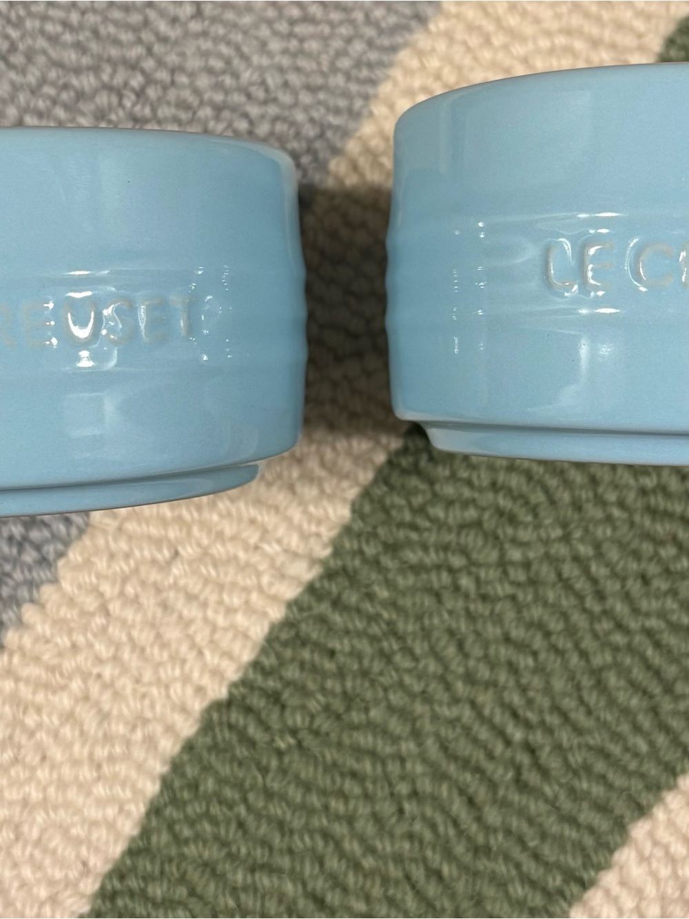 Le Creuset Sky Blue Straight Wall Ramekins - Set of 2